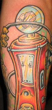 Tattoos - Biker tattoos - gas pump
